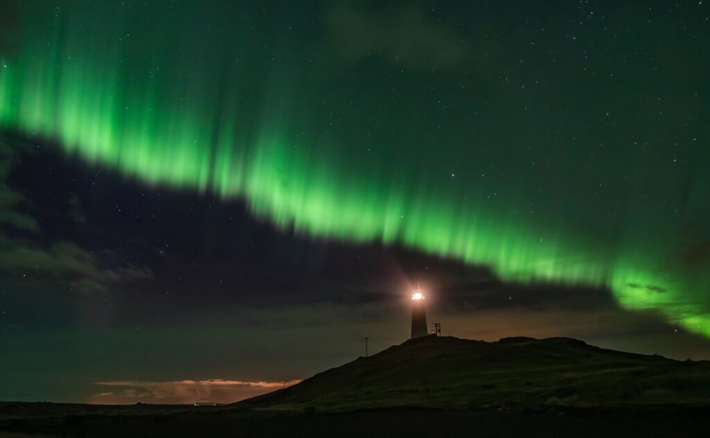 Aurora Borealis in Iceland during Winter